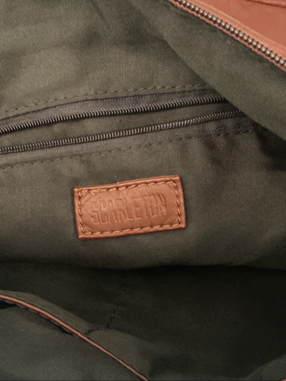 Scarleton Brown soft faux leather crossbody bag